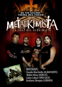 Afiche promocional del disco La Cruz del Alquimista