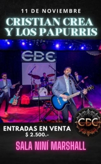 Cristian Crea y Los Papurri en la Sala Niní Marshall
