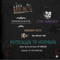 Insenescente, Los Molinas y The Medleys en Onírico Sur